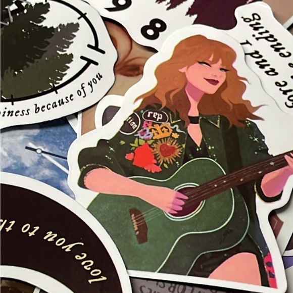 5for$10 Singer Taylor Swift Red Album 50Pc Stickers Waterbottle, Notebook, More - Picture 3 of 4